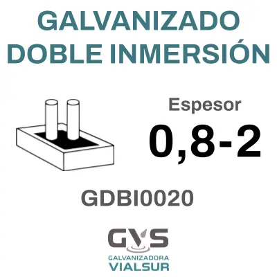 GALVANIZADO DOBLE INMERSIÓN 0,8-2